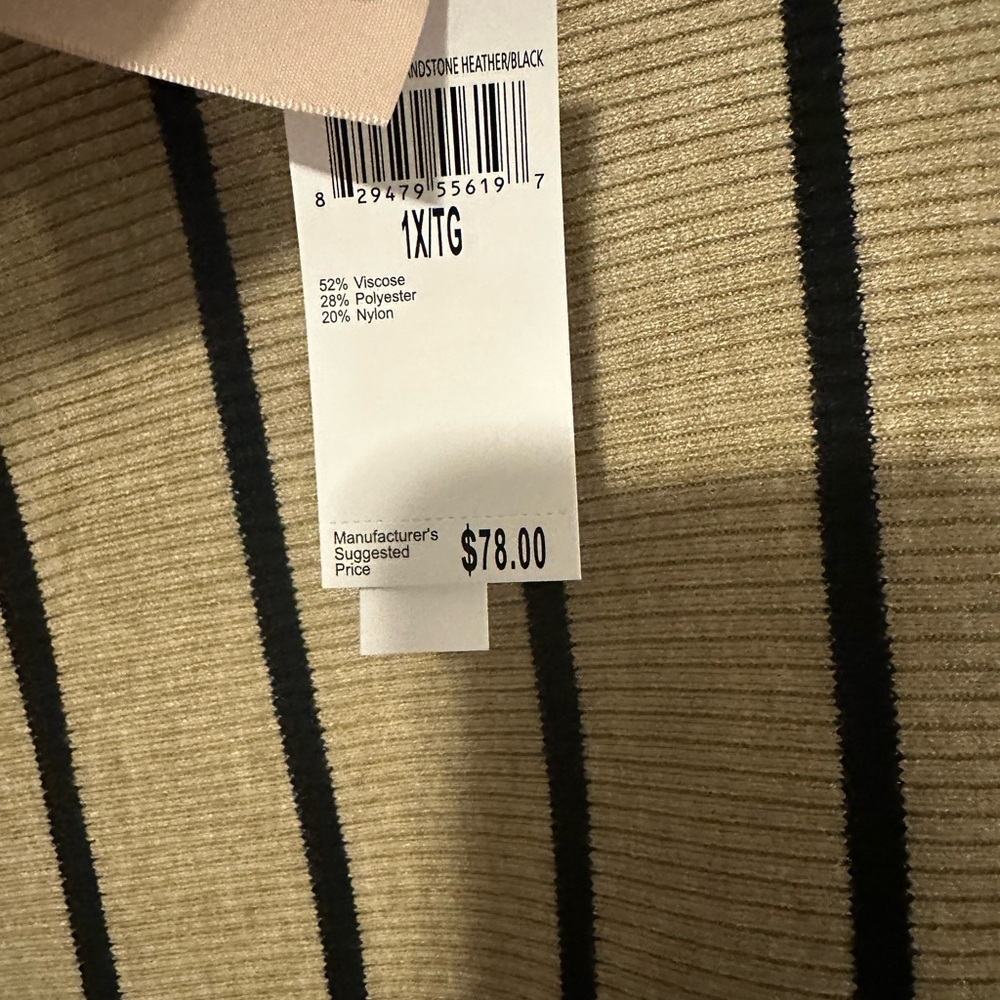 Philosophy Women's Striped Sweater - Tan and Black - Picture 3 of 5